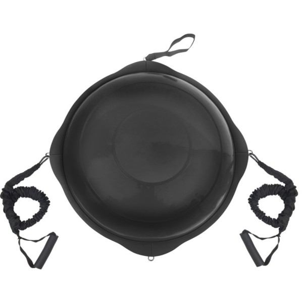 AMILA Balance Ball με Ξύλινη Βάση Mat Black 63cm (48193)