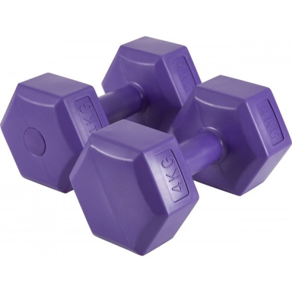 Αλτήρας Εξάγωνος Plastic Series 4,00Kg (Ζευγάρι) (44535)