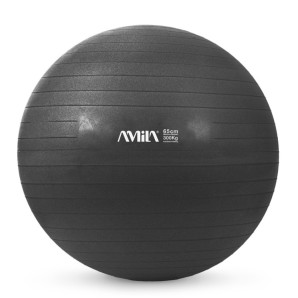 Μπάλα Γυμναστικής AMILA GYMBALL 65cm Μαύρη Bulk (48414)