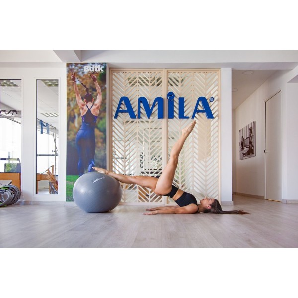 Μπάλα Γυμναστικής AMILA GYMBALL 75cm Γκρι Bulk (48425)
