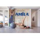 Μπάλα Γυμναστικής AMILA GYMBALL 75cm Γκρι Bulk (48425)