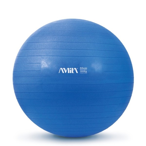 Μπάλα Γυμναστικής AMILA GYMBALL 55cm Μπλε Bulk (48437)