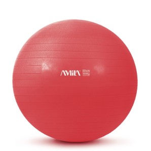 Μπάλα Γυμναστικής AMILA GYMBALL 55cm Κόκκινη (95828)