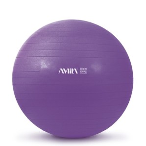 Μπάλα Γυμναστικής AMILA GYMBALL 55cm Μωβ (95830)