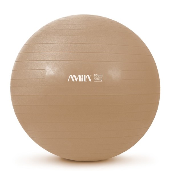 Μπάλα Γυμναστικής AMILA GYMBALL 65cm Χρυσή (95847)