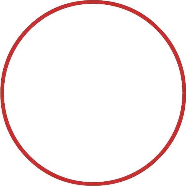 Χούλα-Χουπ 60cm - Φ18mm - 155gr, Κόκκινο (48168)