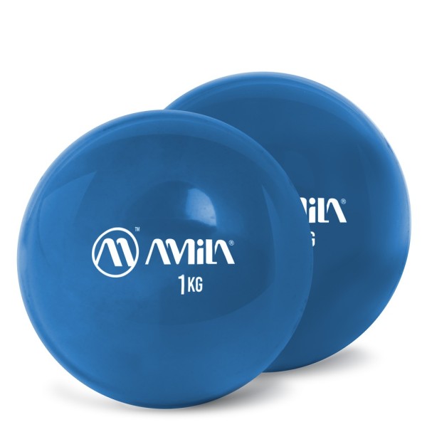 AMILA Palm Ball Two-Pack 1,0Kg Μπλε (96717)