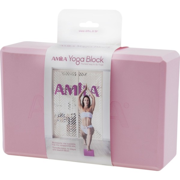 Τούβλο Yoga AMILA Brick Ροζ (96841)