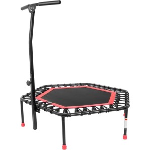 Εξάγωνο Τραμπολίνο με Λαβή Στήριξης Ροζ (70268)