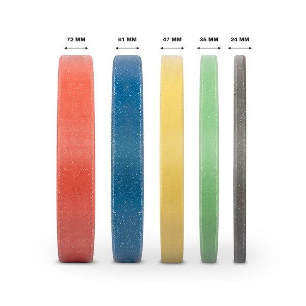 Δίσκος Color Bumper Plate Slim 50 mm 15 kg – Κίτρινο (84848)