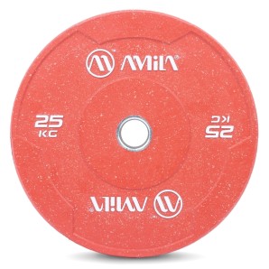 Δίσκος Color Bumper Plate Slim 50 mm 25 kg – Κόκκινο (84850)