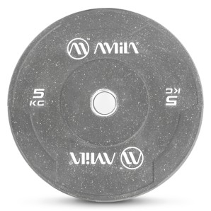 Δίσκος Color Bumper Plate Slim 50 mm 5 kg – Γκρι (84846)