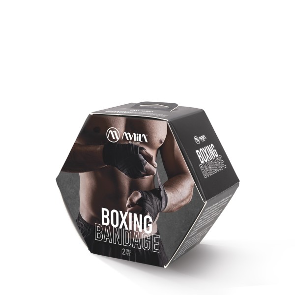 Μπαντάζ Πυγμαχίας AMILA HandWrap 3m Μαύρο (32000)