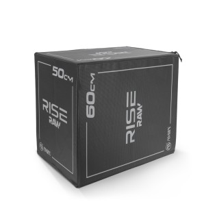 Πλειομετρικό Κουτί Plyo Box Raw Rise 40x50x60 cm - Μαύρο (95146)
