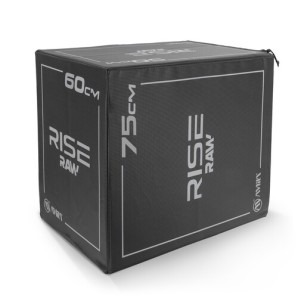 Πλειομετρικό Κουτί Plyo Box Raw Rise 50x60x75 cm - Μαύρο (95147)
