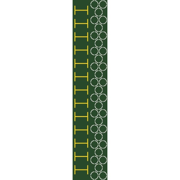 Χλοοτάπητας Sprint Track "Game" με Σχέδια Μήκους 10m Πράσινο (94480)