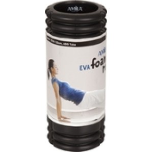 AMILA Foam Roller Plexus Φ14x33cm Μαύρο (96806)