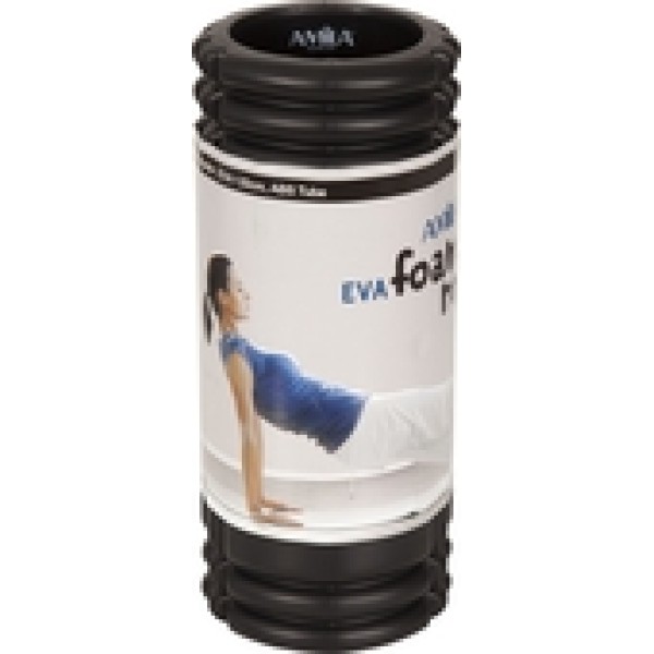 AMILA Foam Roller Plexus Φ14x33cm Μαύρο (96806)