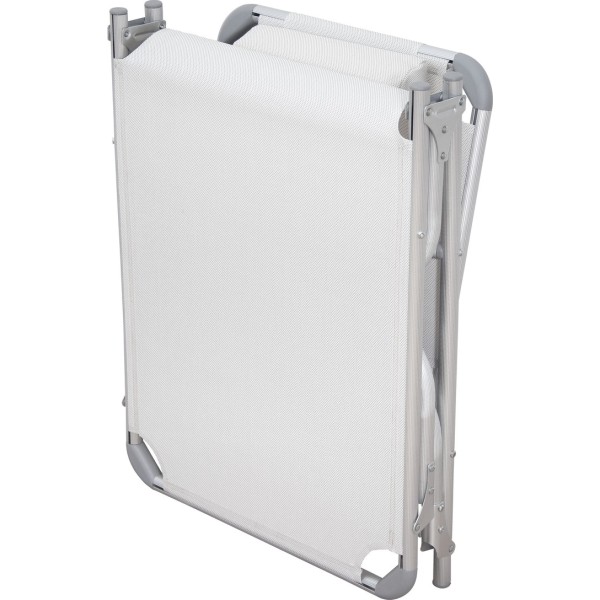 Ξαπλώστρα Τρίσπαστη Παραλίας ESCAPE Άσπρη/Γκρι (15562)