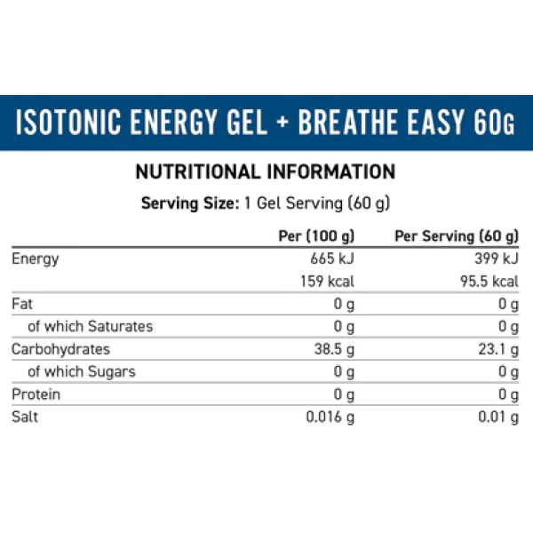 Endurance Breathe Isotonic Gel APPLIED NUTRITION (60gr)