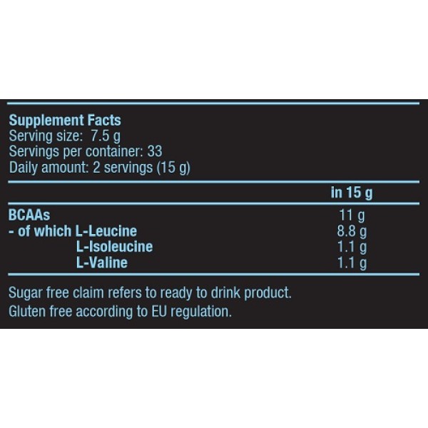 BCAA 8:1:1 ZERO (250gr)