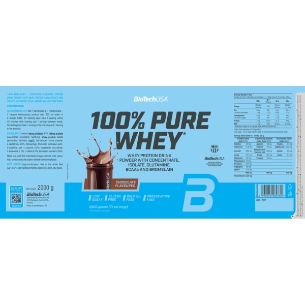 100% Pure Whey BioTech (2000gr)