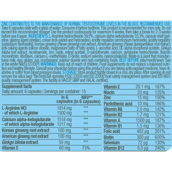 Men’s Arginine BioTech (90caps)