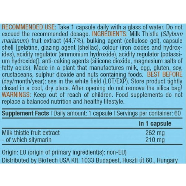 Milk Thistle BioTech (60caps)