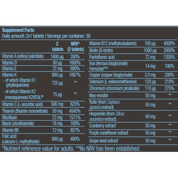 Multivitamin For Women from organic sources BioTech (60tabs)