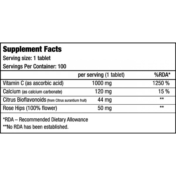 Vitamin C 1000 BioTech (100tabs)