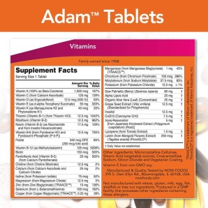ADAM Multivitamin for Men NOW Foods (60tabs)