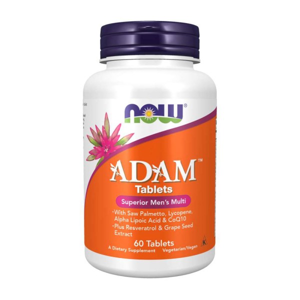 ADAM Multivitamin for Men NOW Foods (60tabs)