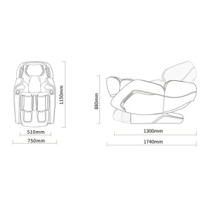 Πολυθρόνα Μασάζ Life Care by i‑Rest SL‑A307‑8 (Mαύρη)