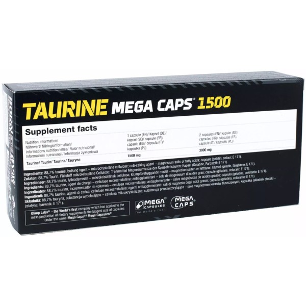 Taurine Mega Caps 1500 OLIMP (120caps)