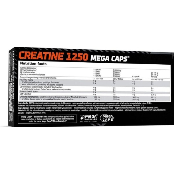 Creatine 1250 Mega caps OLIMP (120caps)