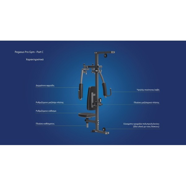 Pegasus® Pro Gym 3 Θέσεων MT‑18504‑ABC