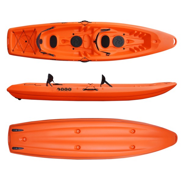 Barka Διθέσιο καγιάκ με ενσωματωμένες πλάτες - πορτοκαλί