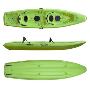 Barka διθέσιο καγιάκ με ενσωματωμένες πλάτες - πράσινο