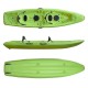 Barka διθέσιο καγιάκ με ενσωματωμένες πλάτες - πράσινο