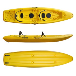 Barka διθέσιο καγιάκ με ενσωματωμένες πλάτες - κίτρινο