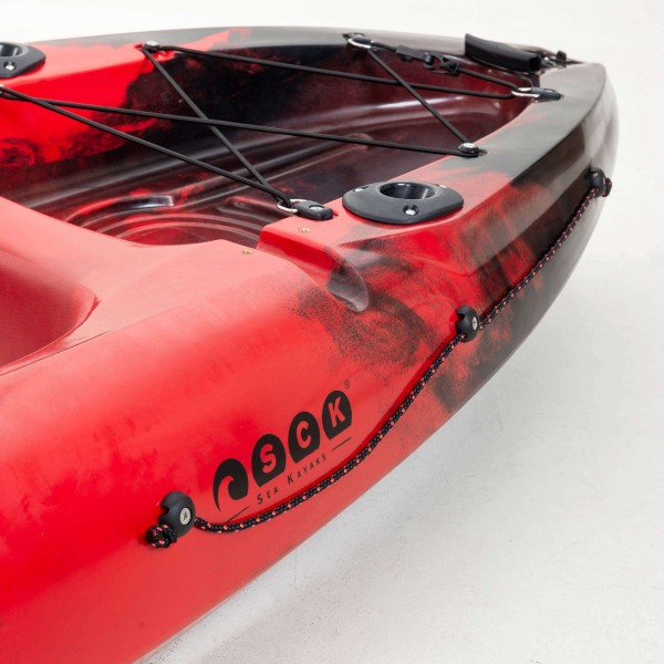 Conger 295 μονοθέσιο καγιάκ για ψάρεμα SCK κόκκινο-μαύρο