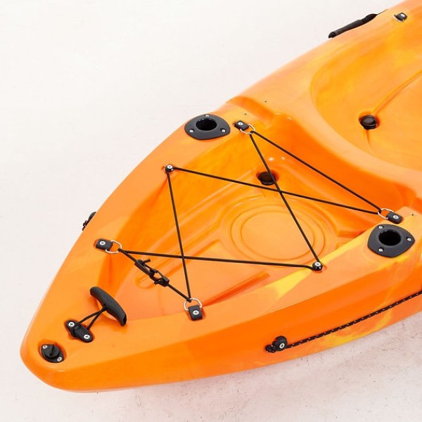 Conger 295 μονοθέσιο καγιάκ για ψάρεμα SCK κίτρινο-πορτοκαλί