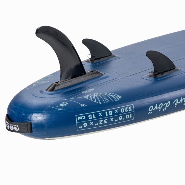 SCK φουσκωτή σανίδα SUP Mare D’oro 10’6” πακέτο (320 x 81 x 15 cm)