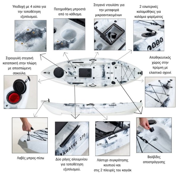 SCK Manatee 270 μονοθέσιο SOT καγιάκ 