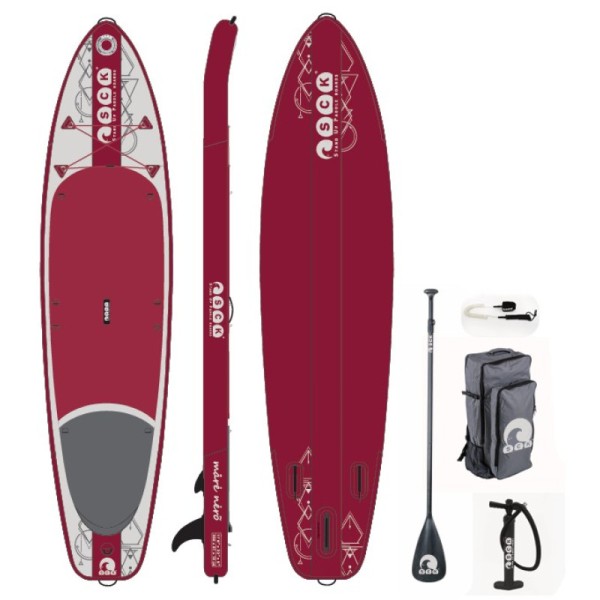 SCK φουσκωτή σανίδα SUP Mare Nero 11’6” πακέτο (350 x 81 x 15cm)