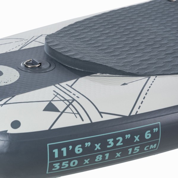 SCK φουσκωτή σανίδα SUP Mare Nero 11’6” πακέτο (350 x 81 x 15cm)