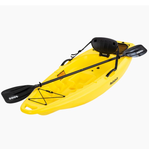 Hoppy παιδικό καγιάκ με κουπί και ενσωματωμένη πλάτη SCK Κίτρινο
