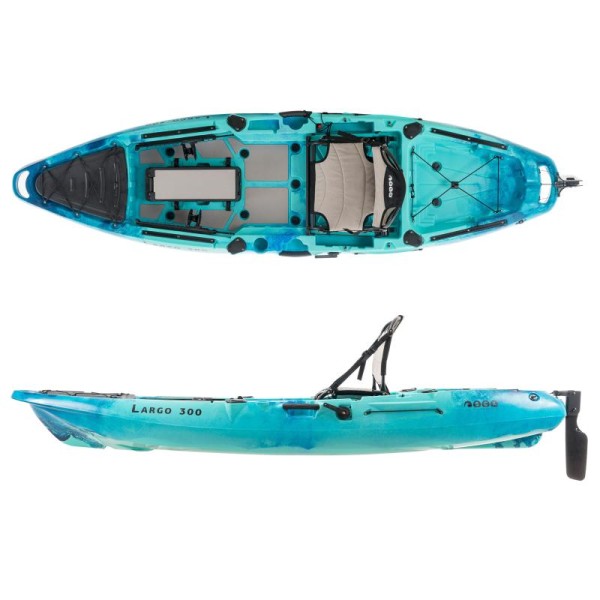 SCK Largo 300 Μονοθέσιο Pedal Kayak ready με αλουμινίου κάθισμα και τιμονιέρα 