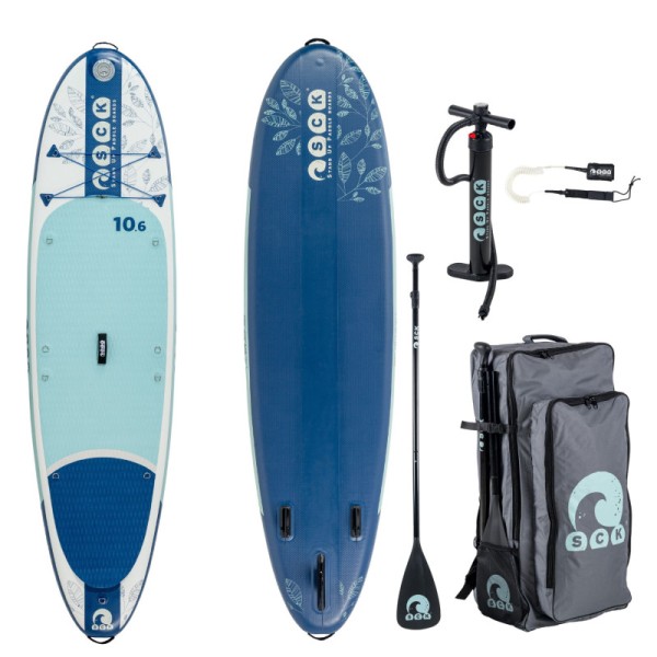 SCK φουσκωτή σανίδα SUP Mare D’oro 10’6” πακέτο (320 x 81 x 15 cm)