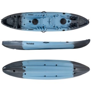 Nereus HD θαλάσσιο καγιάκ 2+1 θέσεων SCK ανθρακί- γαλάζιο